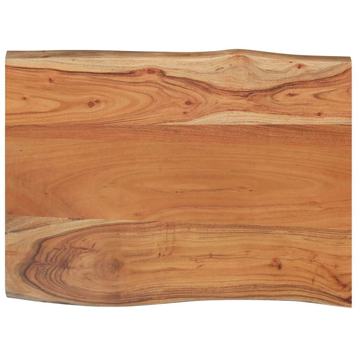 bordplade 80x60x2,5 cm rektangulær massivt akacietræ