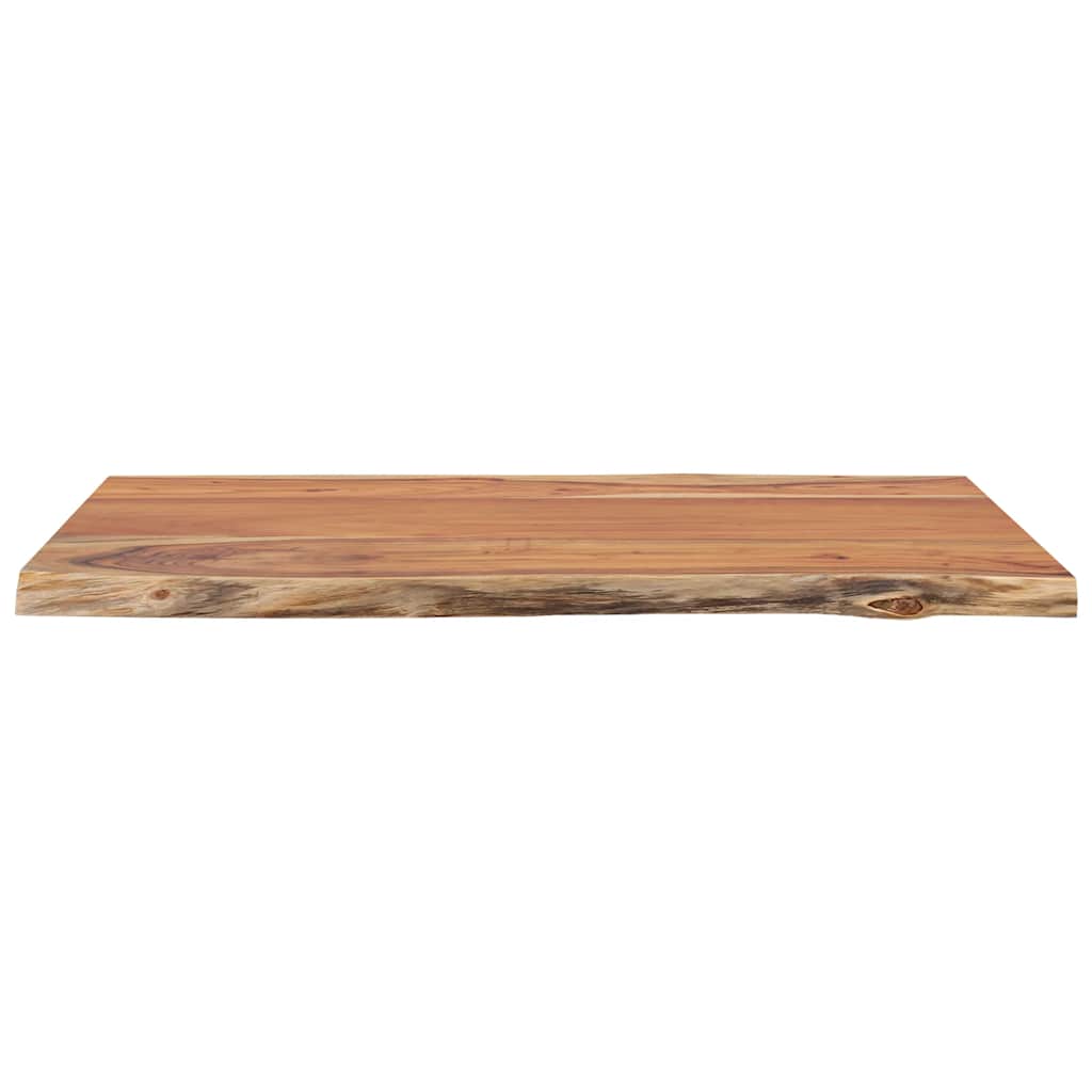 bordplade 80x60x2,5 cm rektangulær massivt akacietræ