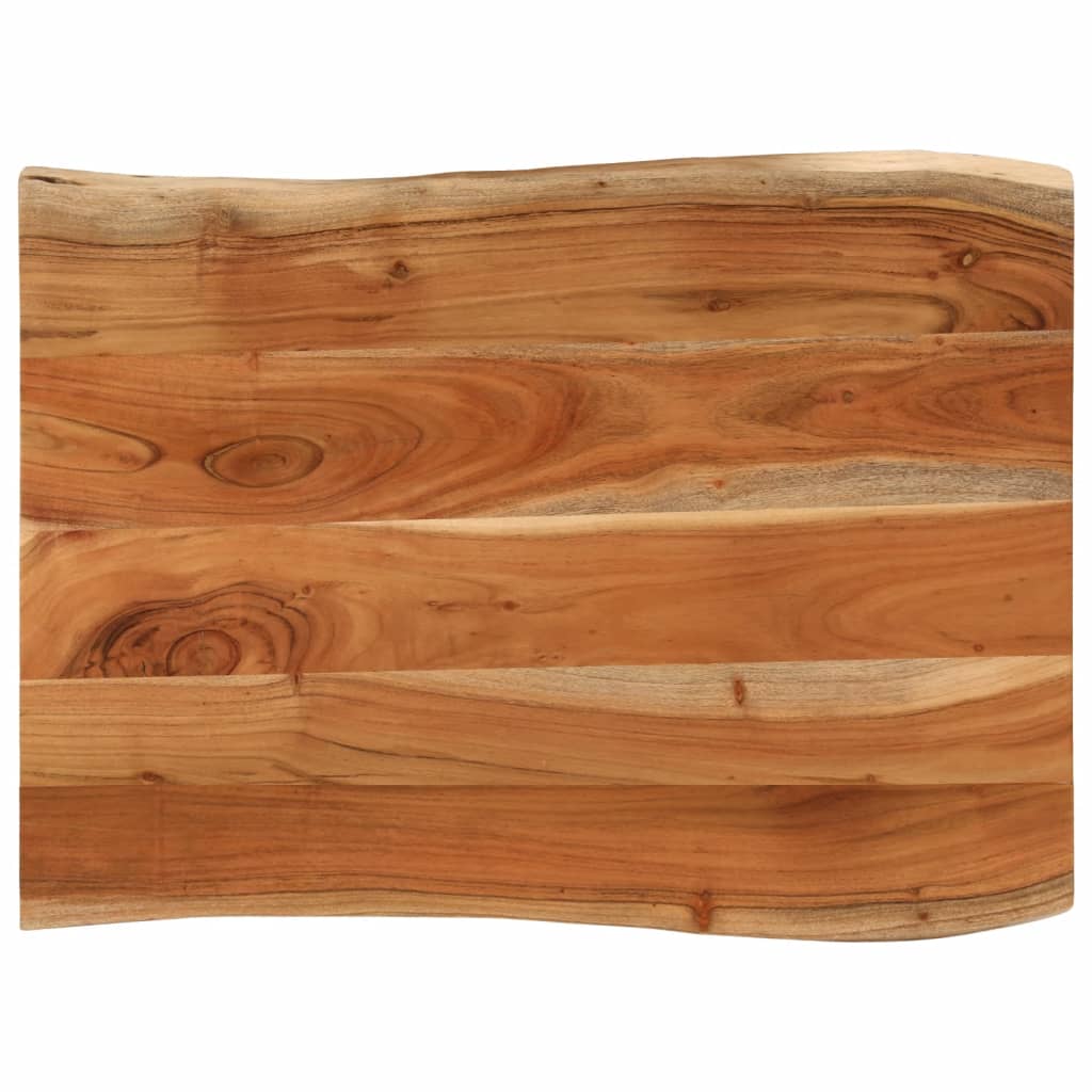 bordplade 90x60x2,5 cm rektangulær massivt akacietræ