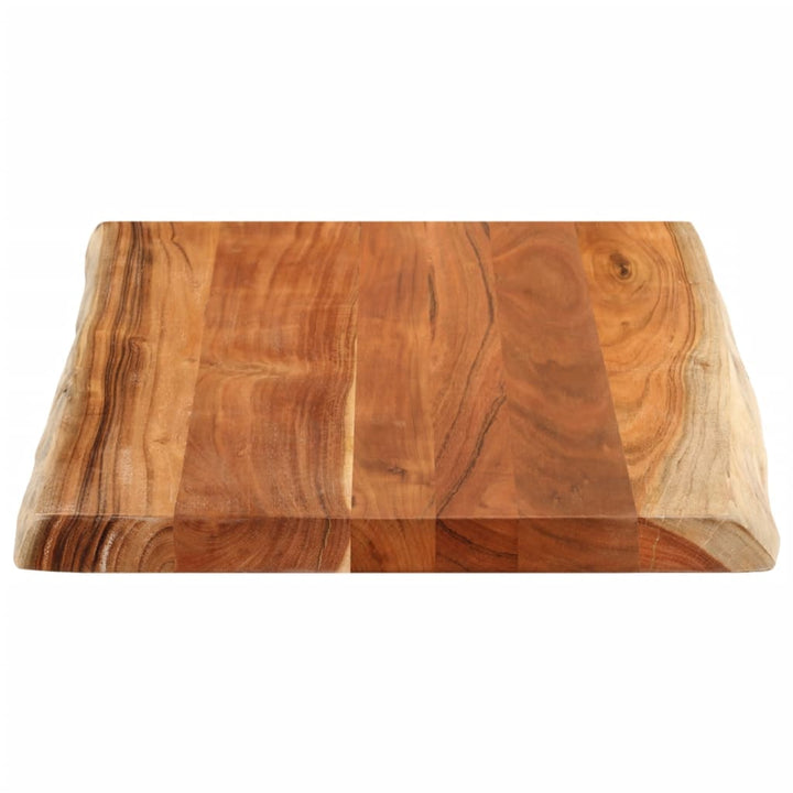 bordplade 90x60x2,5 cm rektangulær massivt akacietræ