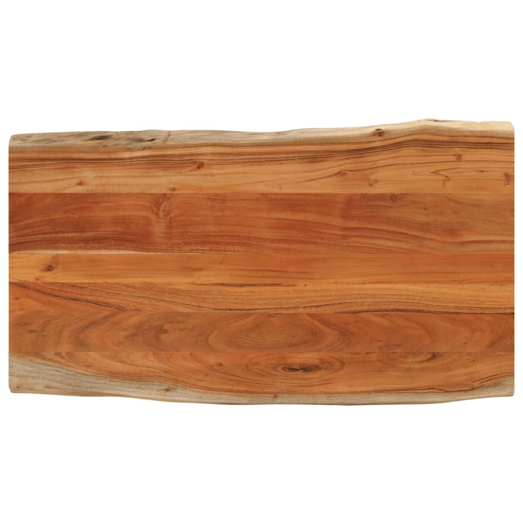 bordplade 110x60x2,5 cm rektangulær massivt akacietræ