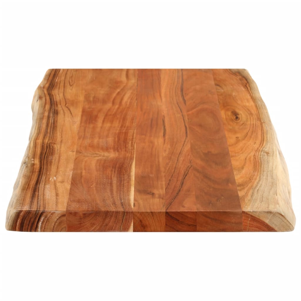 bordplade 110x60x2,5 cm rektangulær massivt akacietræ