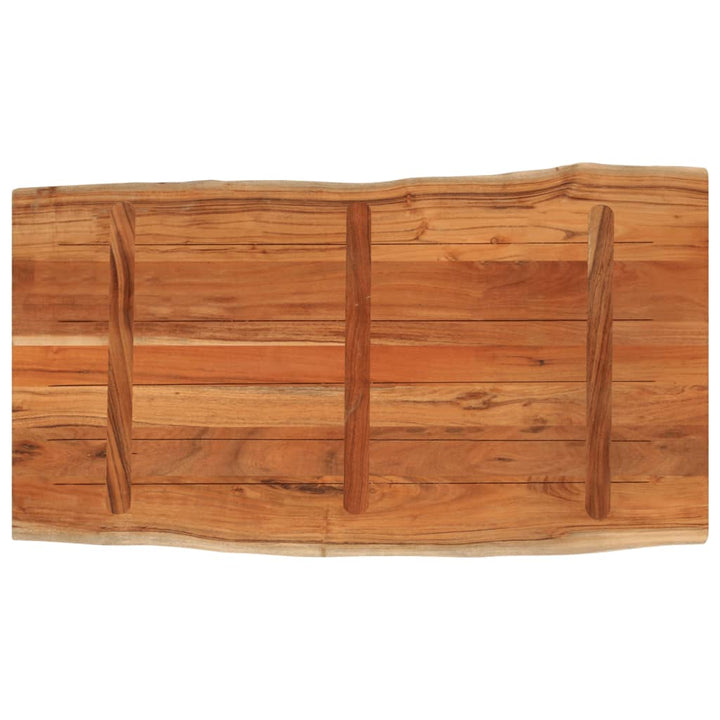 bordplade 120x60x2,5 cm rektangulær massivt akacietræ