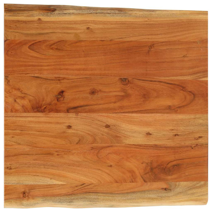 bordplade 80x80x2,5 cm rektangulær massivt akacietræ
