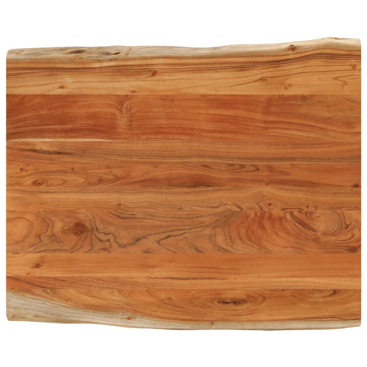 bordplade 100x80x2,5 cm rektangulær massivt akacietræ