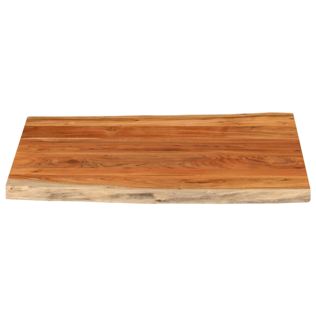 bordplade 100x80x2,5 cm rektangulær massivt akacietræ