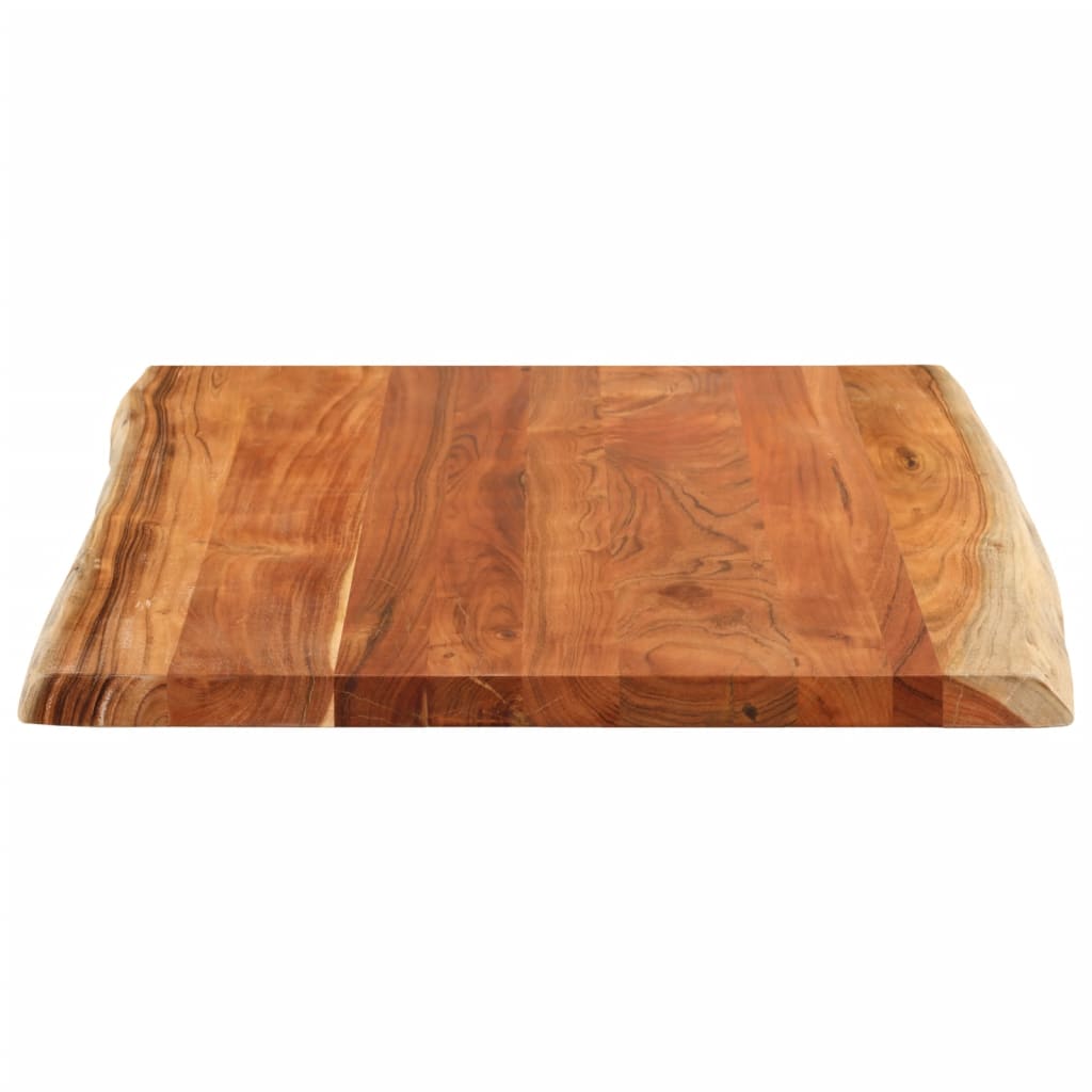 bordplade 100x80x2,5 cm rektangulær massivt akacietræ
