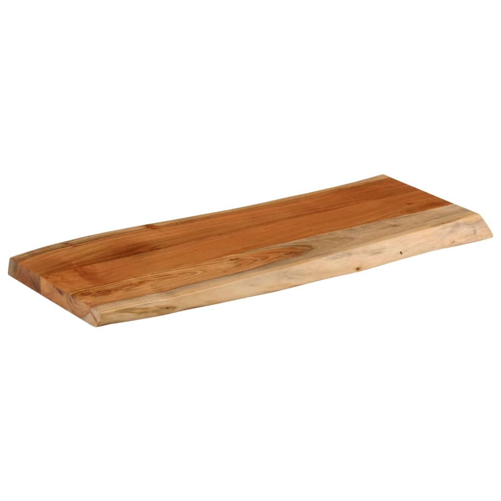 bordplade 80x40x3,8 cm rektangulær massivt akacietræ
