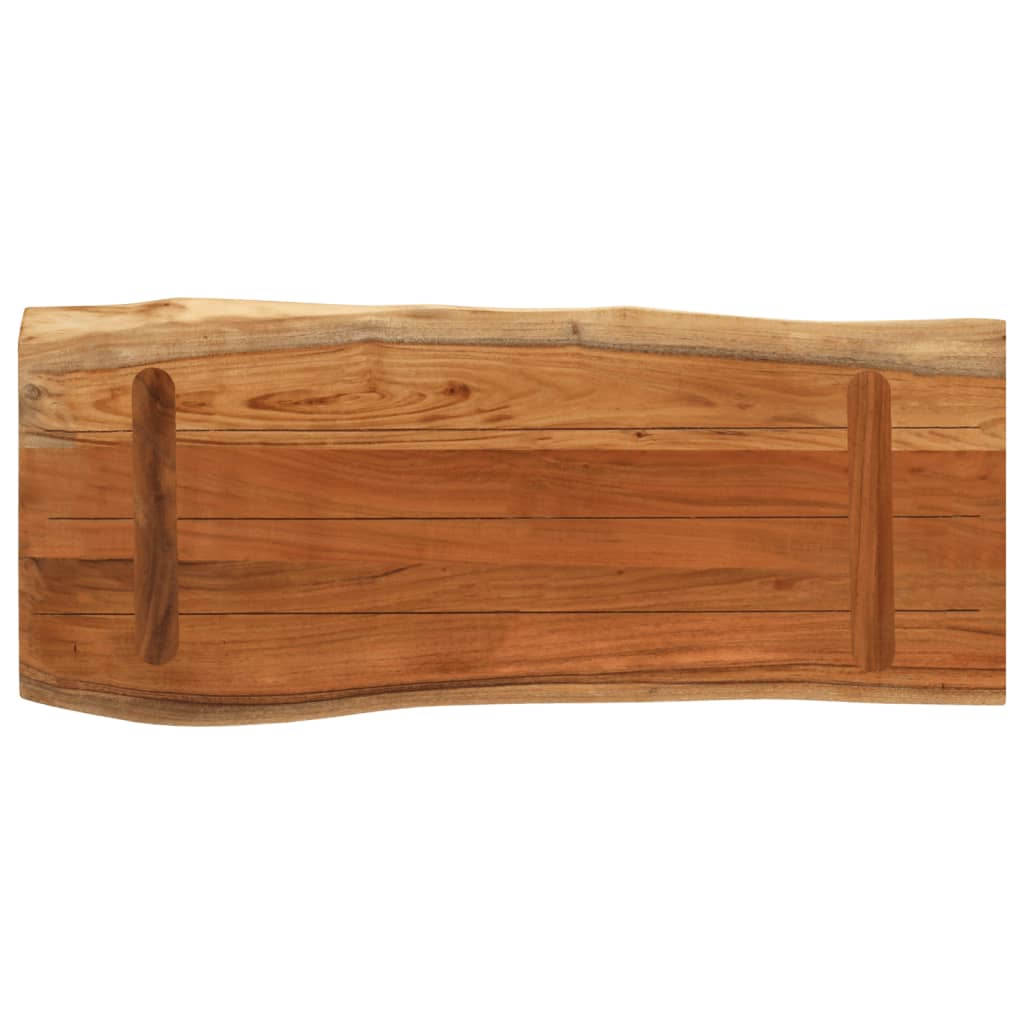 bordplade 80x40x3,8 cm rektangulær massivt akacietræ