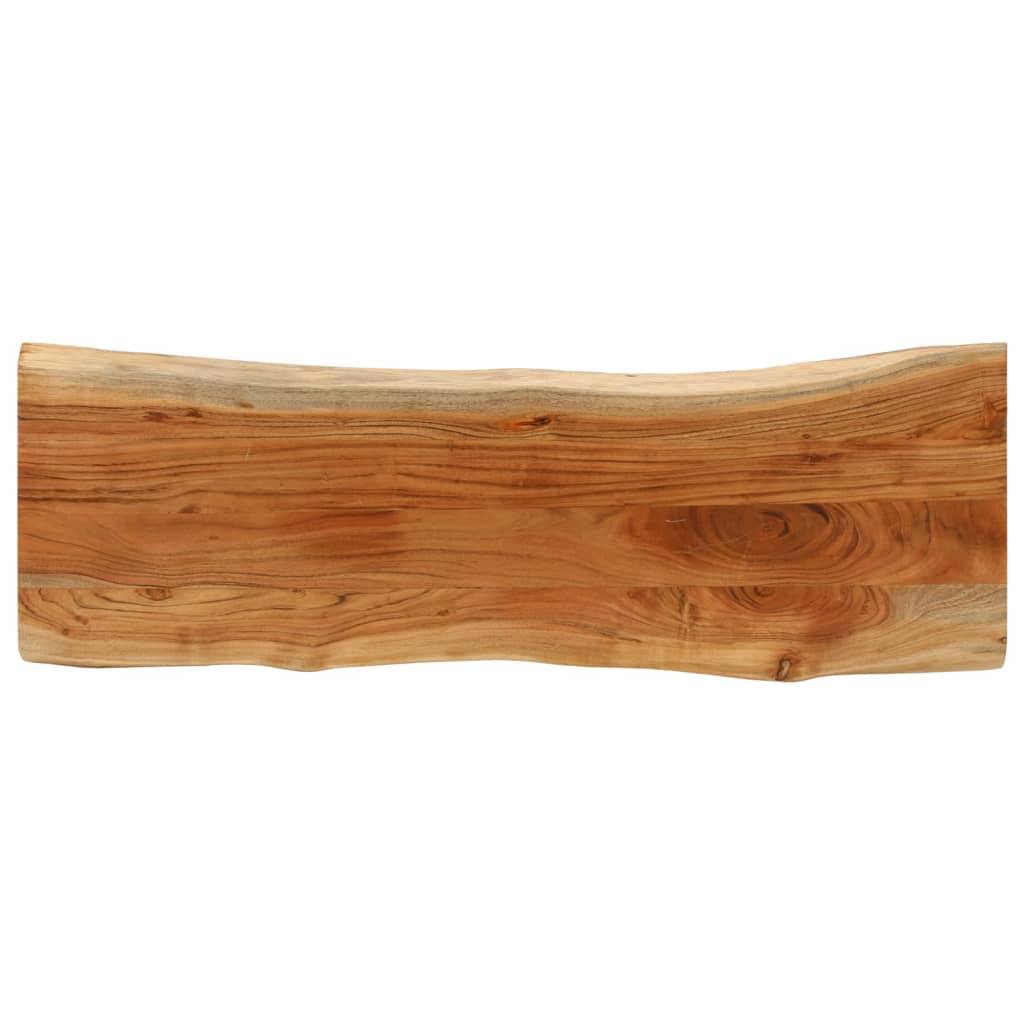 bordplade 120x40x3,8 cm rektangulær massivt akacietræ