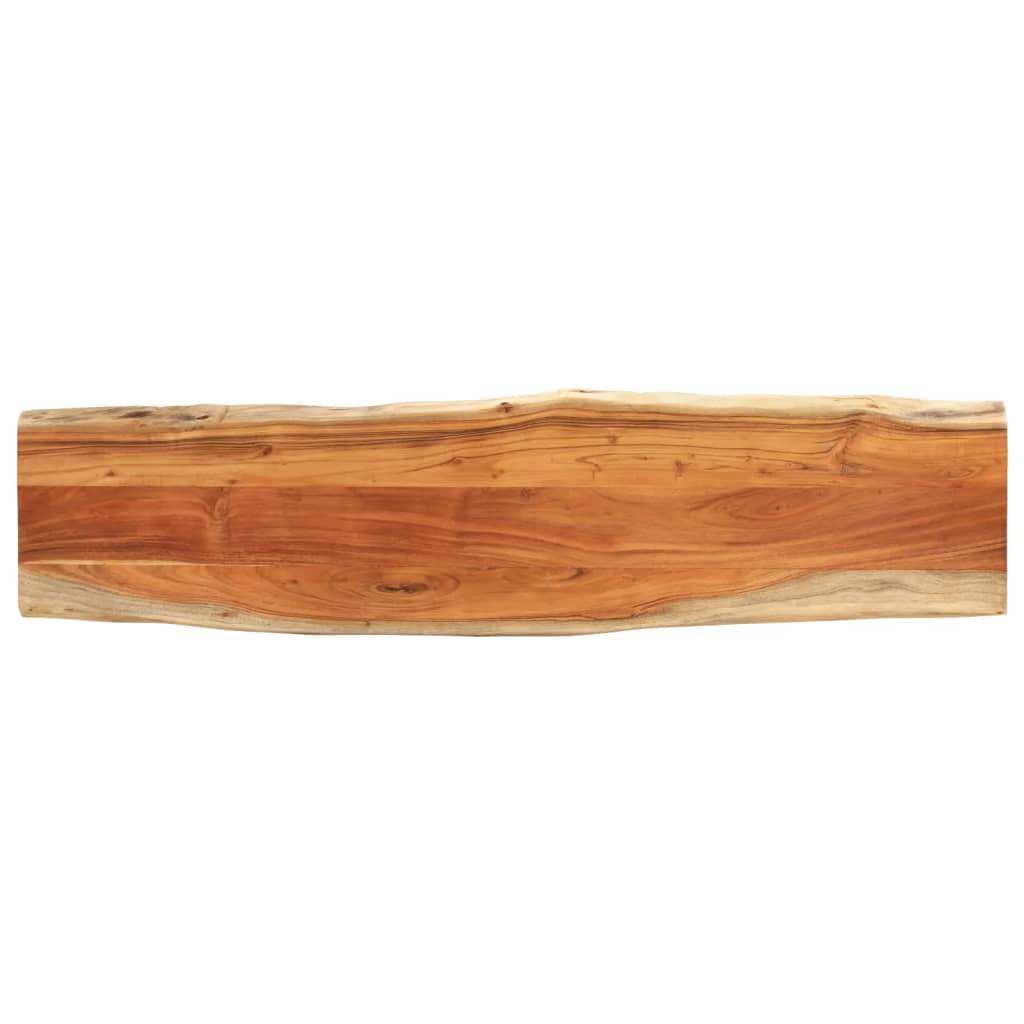 bordplade 180x40x3,8 cm rektangulær massivt akacietræ