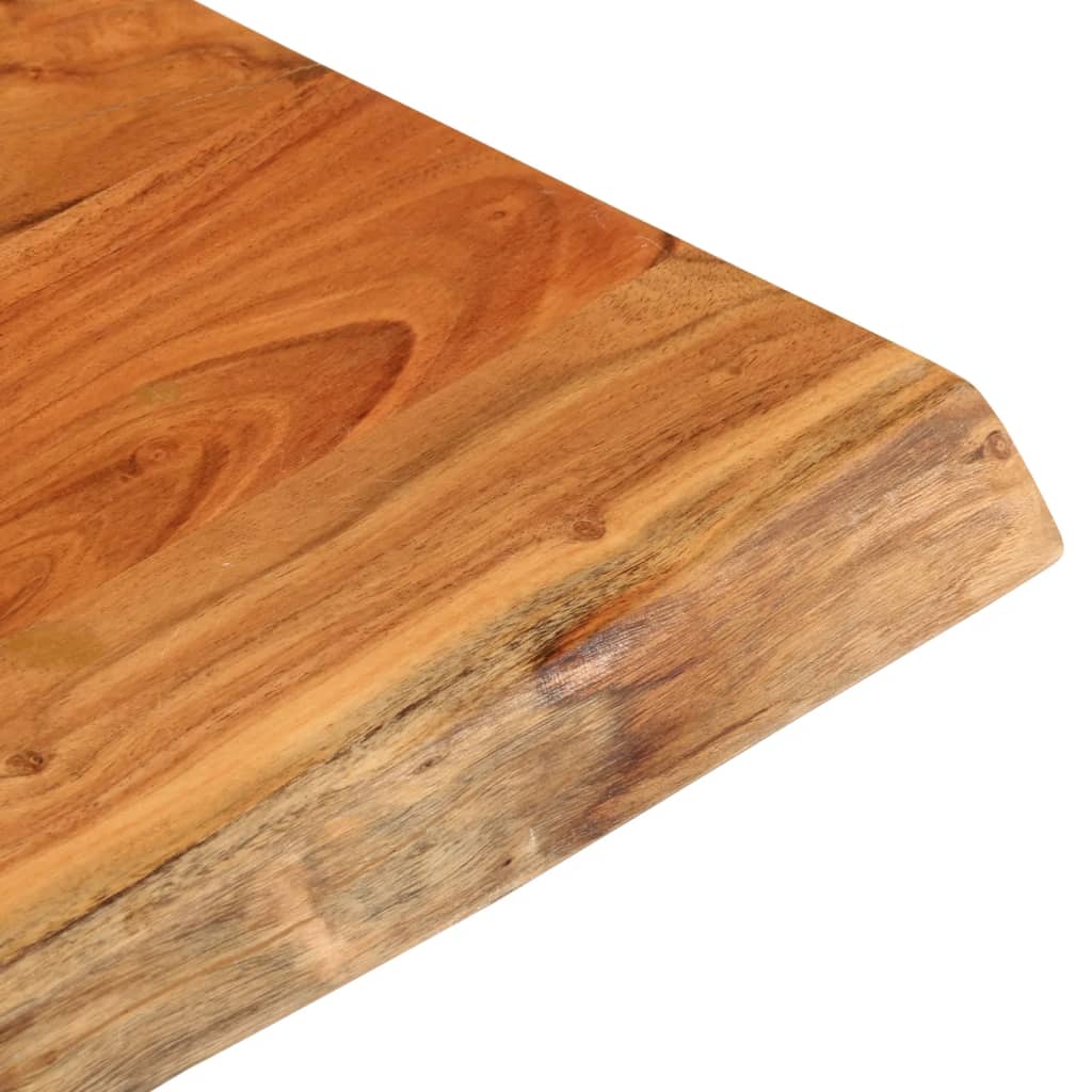 bordplade 60x60x3,8 cm rektangulær massivt akacietræ