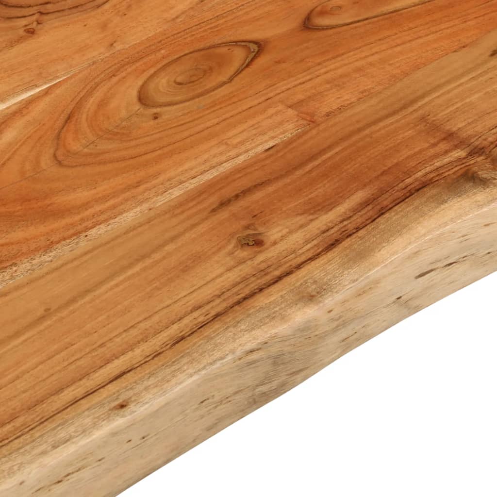 bordplade 70x60x3,8 cm rektangulær massivt akacietræ