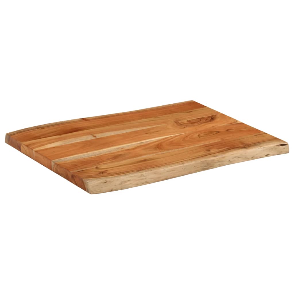 bordplade 80x60x3,8 cm rektangulær massivt akacietræ