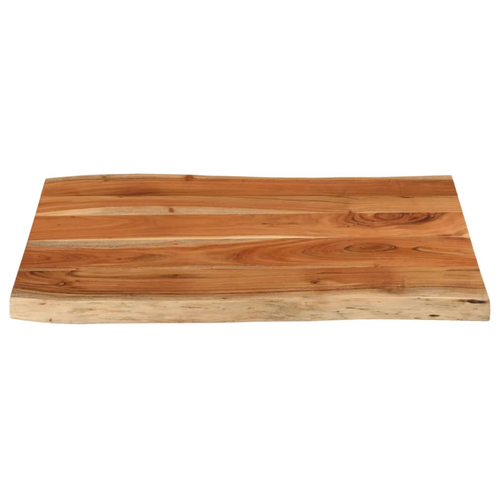 bordplade 80x60x3,8 cm rektangulær massivt akacietræ