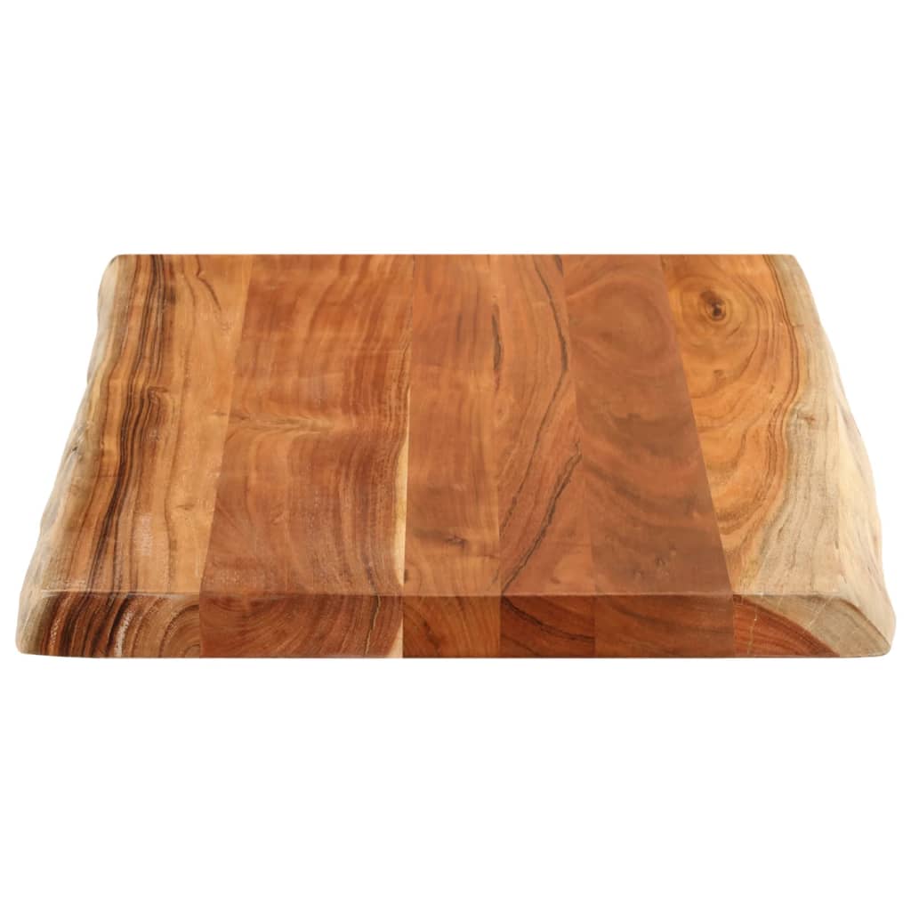bordplade 80x60x3,8 cm rektangulær massivt akacietræ