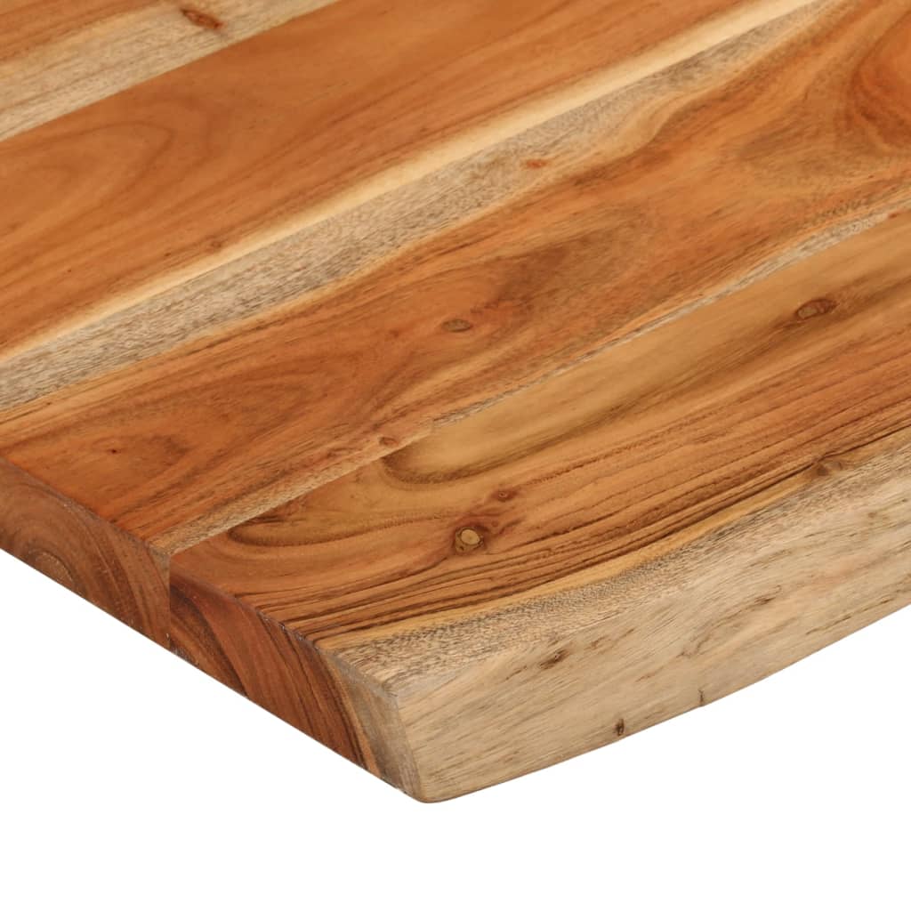 bordplade 80x60x3,8 cm rektangulær massivt akacietræ