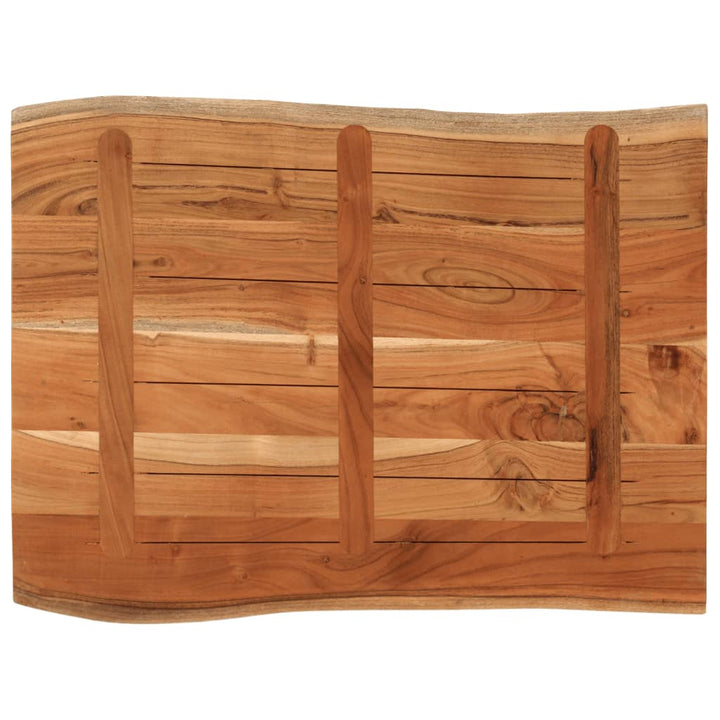 bordplade 90x60x3,8 cm rektangulær massivt akacietræ