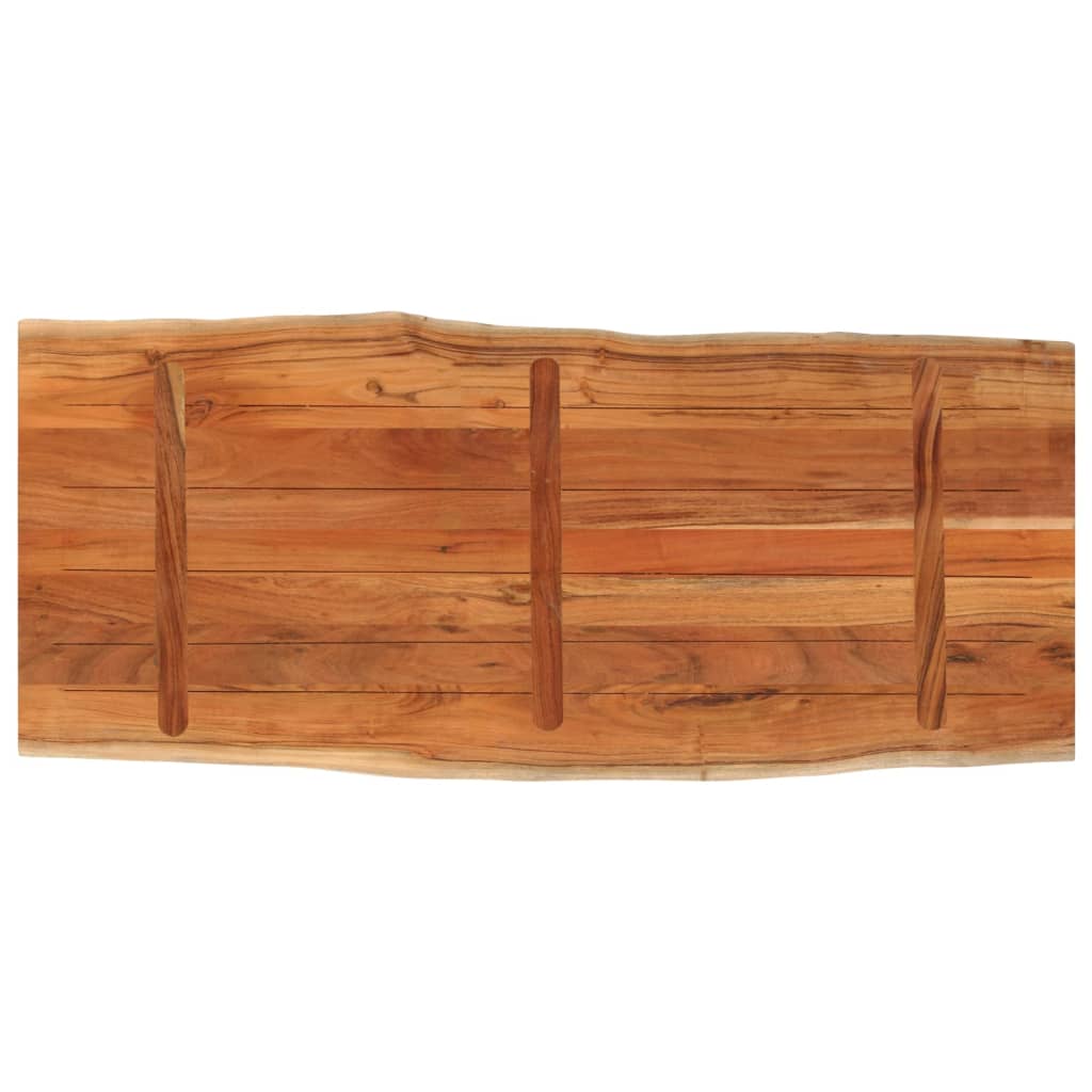 bordplade 140x60x3,8 cm rektangulær massivt akacietræ