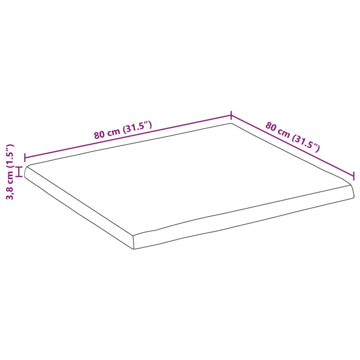 bordplade 140x40x3,8 cm rektangulær massivt akacietræ