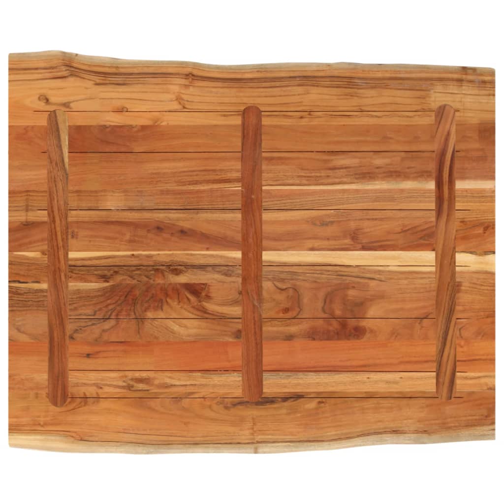 bordplade 110x80x3,8 cm rektangulær massivt akacietræ