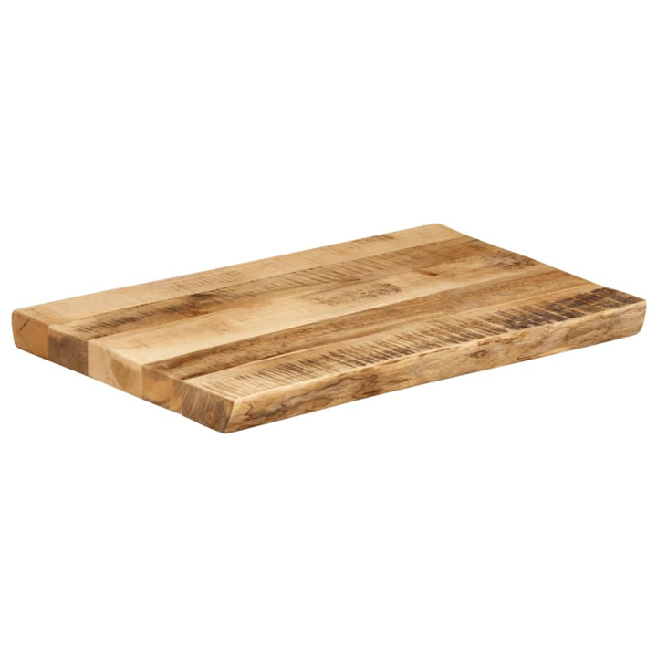 bordplade 50x40x2,5 cm naturlig kant massivt ru mangotræ