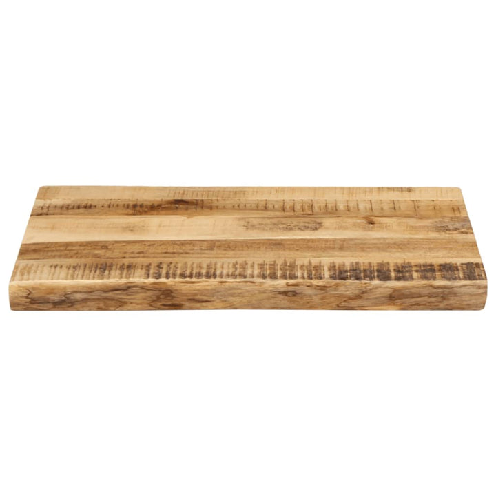 bordplade 60x40x2,5 cm naturlig kant massivt ru mangotræ