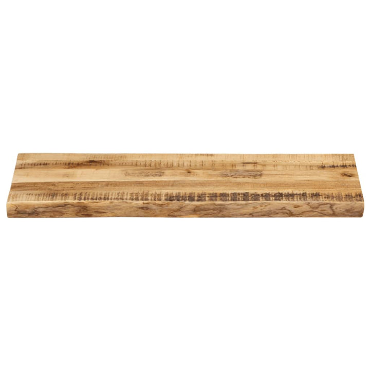 bordplade 90x40x2,5 cm naturlig kant massivt ru mangotræ