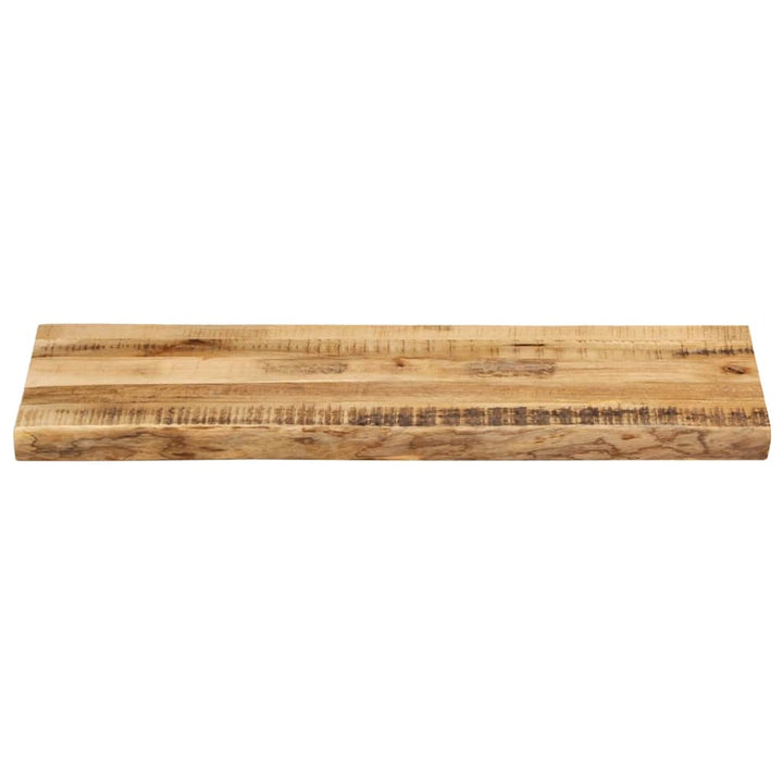 bordplade 100x40x2,5 cm naturlig kant massivt ru mangotræ