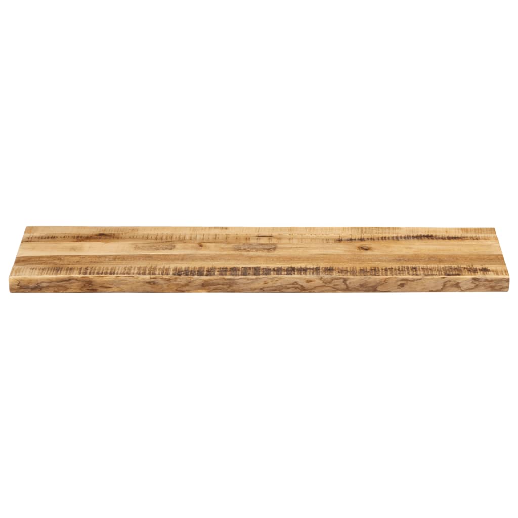 bordplade 110x40x2,5 cm naturlig kant massivt ru mangotræ