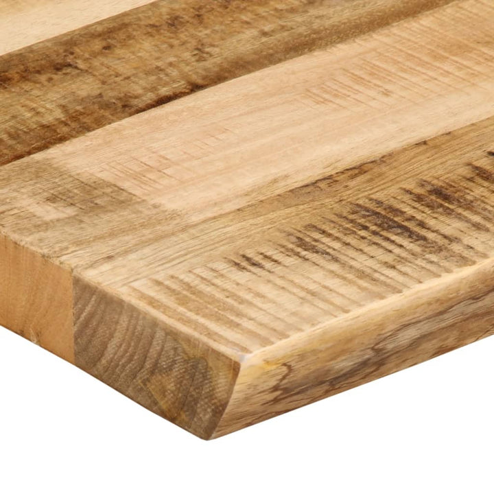bordplade 140x40x2,5 cm naturlig kant massivt ru mangotræ