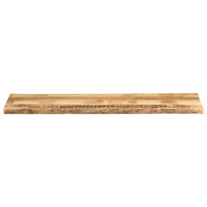 bordplade 180x40x2,5 cm naturlig kant massivt ru mangotræ