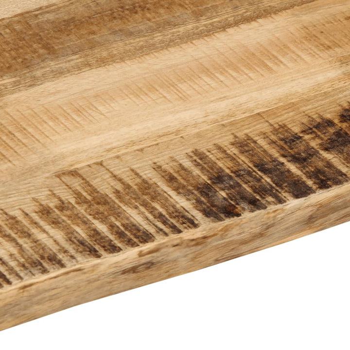bordplade 180x40x2,5 cm naturlig kant massivt ru mangotræ
