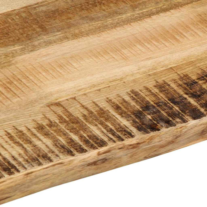 bordplade 80x60x2,5 cm naturlig kant massivt ru mangotræ