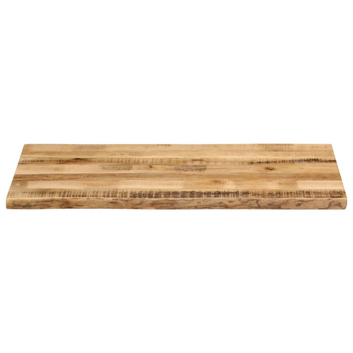 bordplade 100x60x2,5 cm naturlig kant massivt ru mangotræ