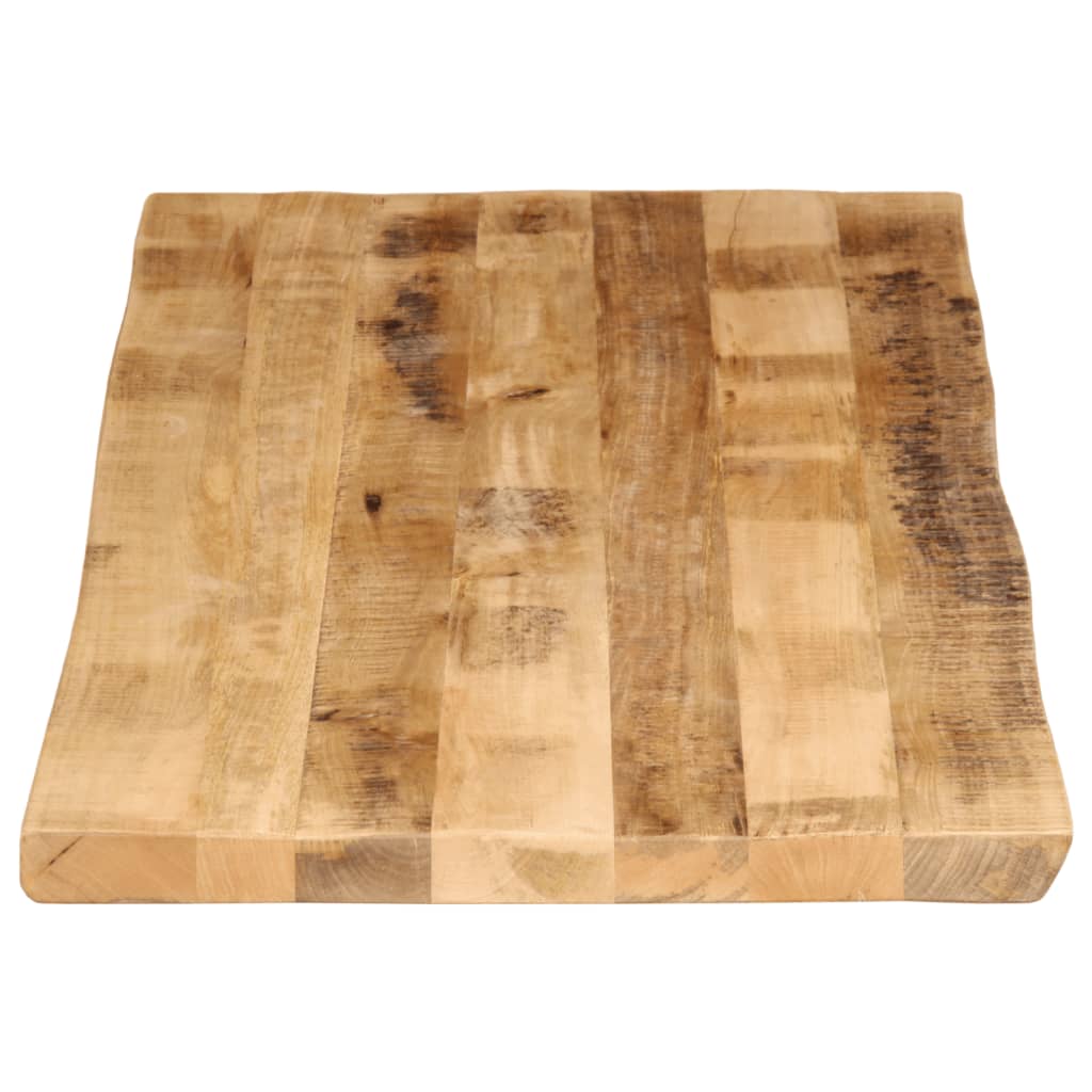 bordplade 140x60x2,5 cm naturlig kant massivt ru mangotræ