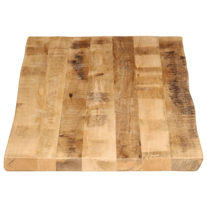 bordplade 140x60x2,5 cm naturlig kant massivt ru mangotræ