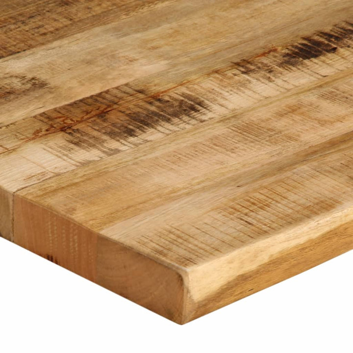 bordplade 90x80x2,5 cm naturlig kant massivt ru mangotræ