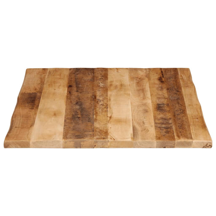 bordplade 100x80x2,5 cm naturlig kant massivt ru mangotræ