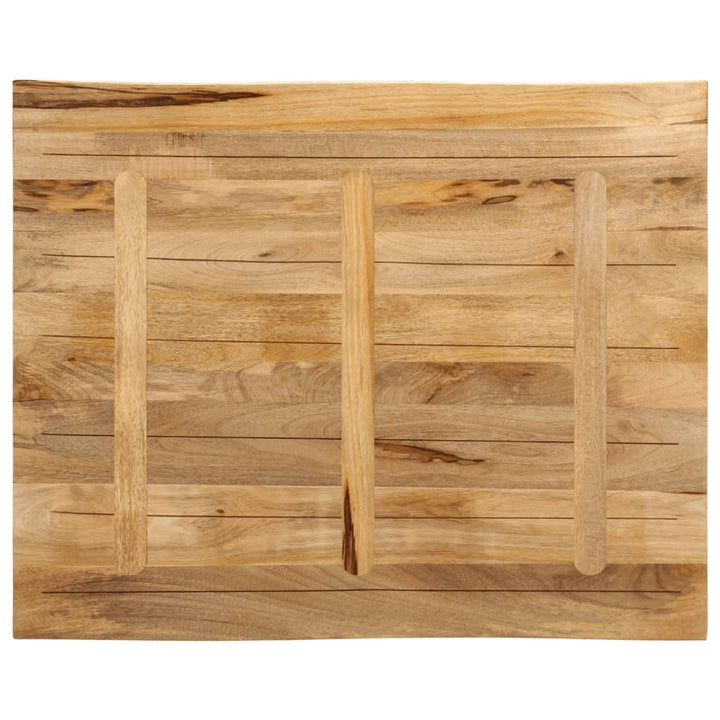 bordplade 100x80x2,5 cm naturlig kant massivt ru mangotræ
