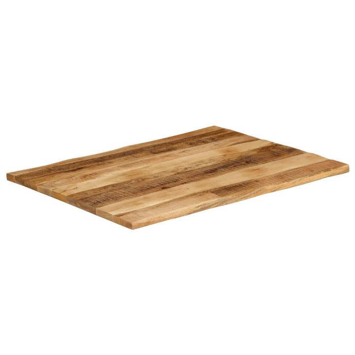bordplade 110x80x2,5 cm naturlig kant massivt ru mangotræ