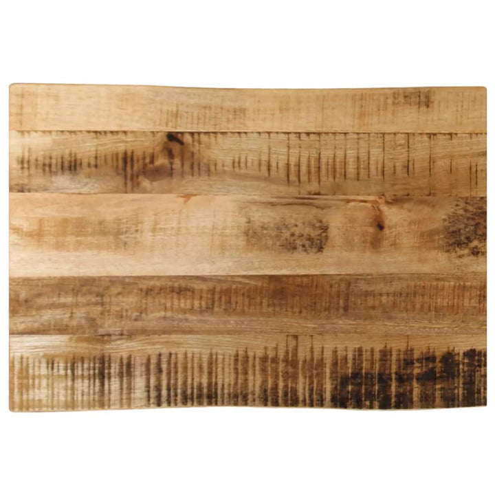 bordplade 50x40x3,8 cm naturlig kant massivt ru mangotræ