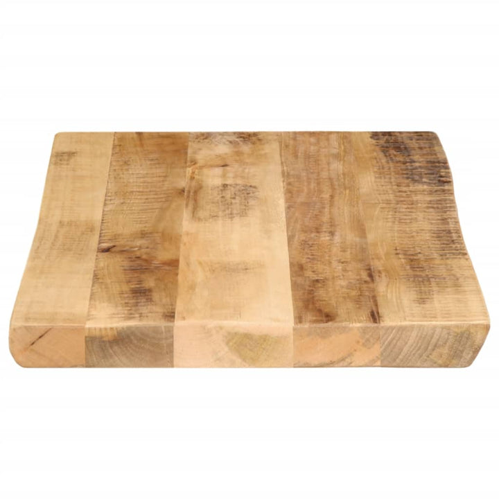 bordplade 70x40x3,8 cm naturlig kant massivt ru mangotræ