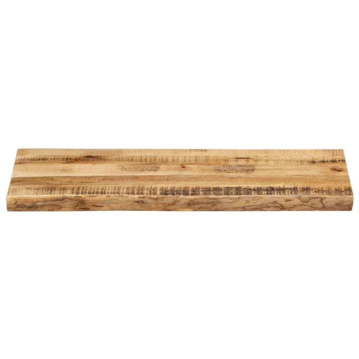 bordplade 80x40x3,8 cm naturlig kant massivt ru mangotræ