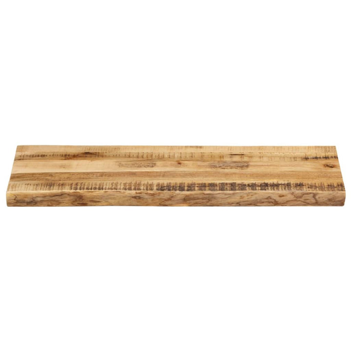 bordplade 90x40x3,8 cm naturlig kant massivt ru mangotræ