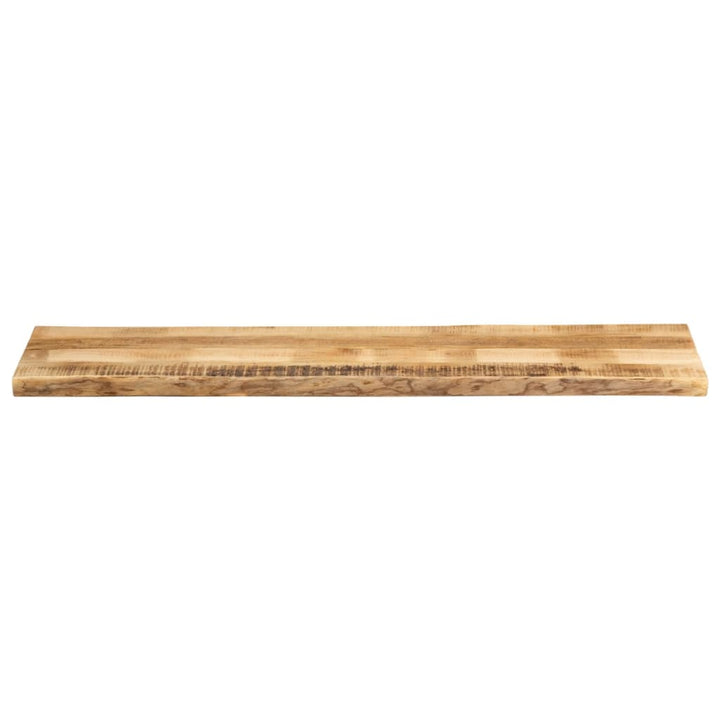 bordplade 180x40x3,8 cm naturlig kant massivt ru mangotræ