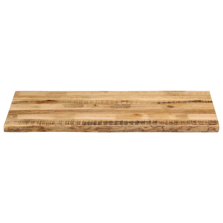 bordplade 100x60x3,8 cm naturlig kant massivt ru mangotræ