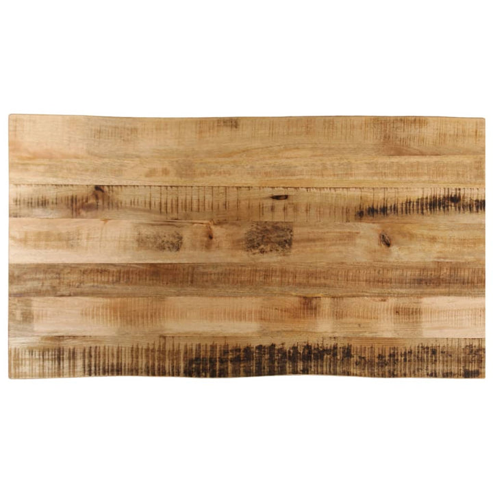 bordplade 110x60x3,8 cm naturlig kant massivt ru mangotræ
