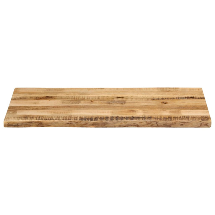 bordplade 110x60x3,8 cm naturlig kant massivt ru mangotræ