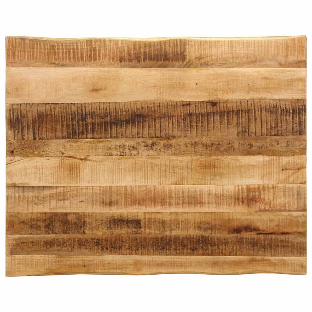 bordplade 100x80x3,8 cm naturlig kant massivt ru mangotræ